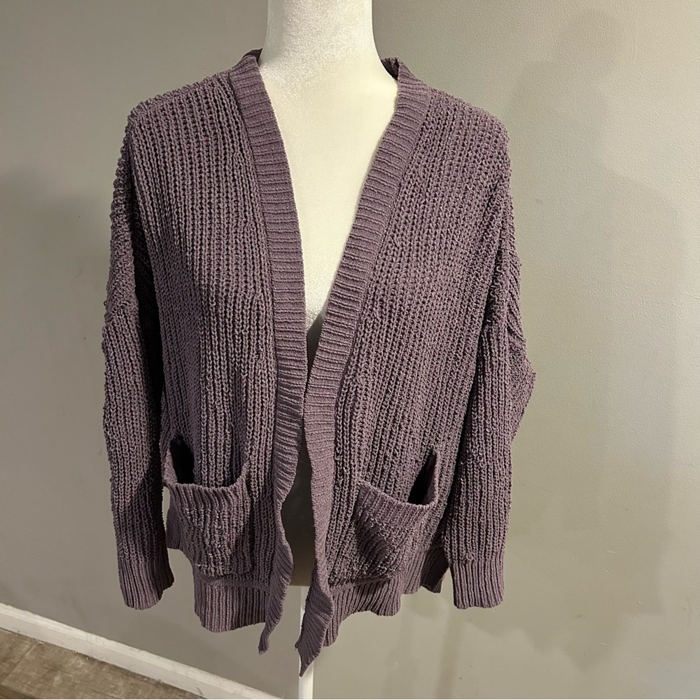 Wild Fable Purple Women’s Cardigan Soft XS Pockets